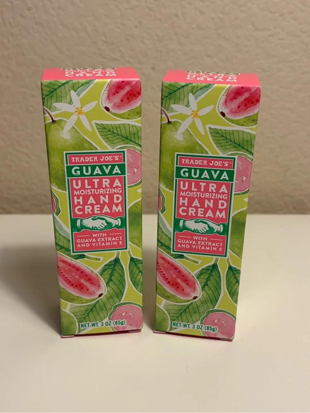 2 Pack Trader Joe’s Guava Ultra Moisturizing Hand Cream 3 oz/85g Vitamin E NEW